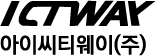 ICTWAY logo, single-colour black variant